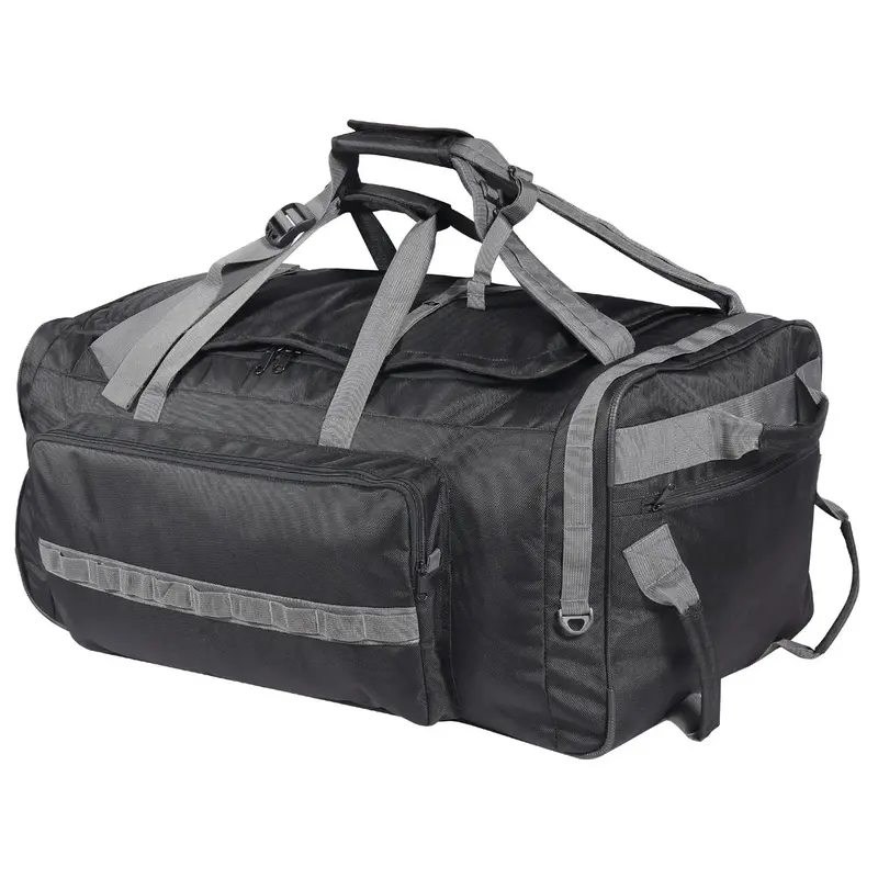 140L Wheeled Tactical Duffle With Convertible Backpack Straps 1