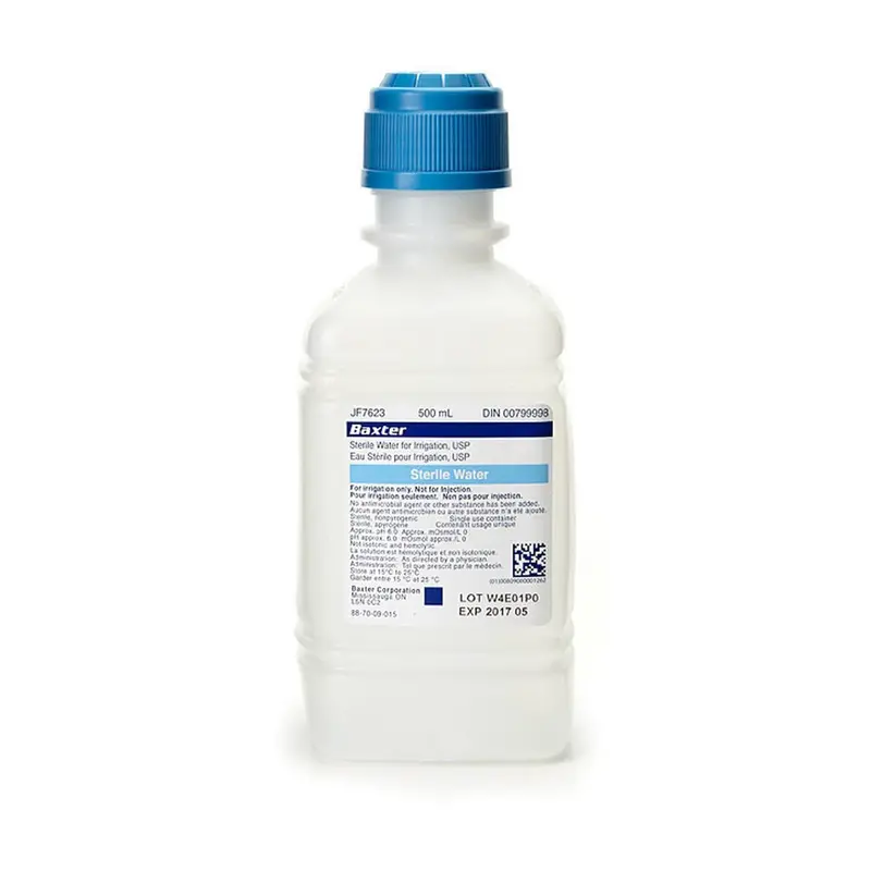 500 Ml Sterile Distilled Water For Irrigation – Pour Bottle Format 1