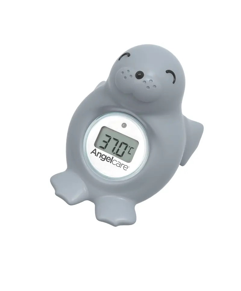 Angelcare Happy Seal Digital Bath & Room Thermometer – Grey 1