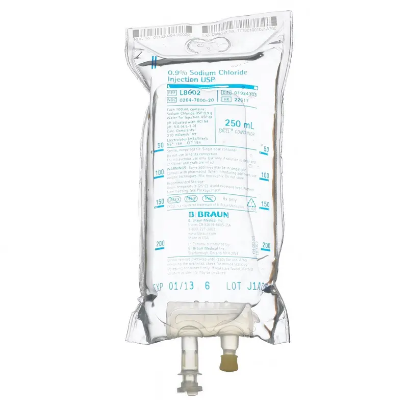 B. Braun 250 Ml 0.9% Sodium Chloride Iv Solution 1