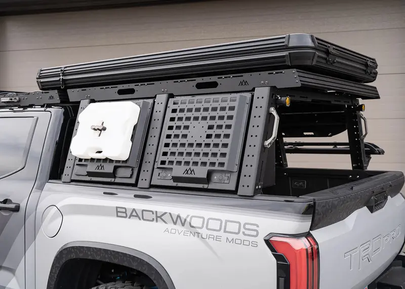 Backwoods Adventure Mods Aluminum Bed Rack Storage Box – Toyota Tundra (2007+) 1