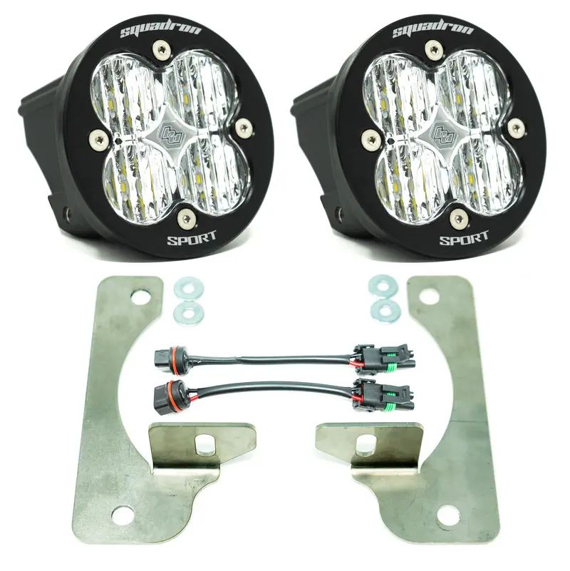 Baja Designs Squadron-R Pro/Sport Fog Pocket Led Kit For 2018–2024 Jeep Wrangler Jl And Gladiator Jt Rubicon Models 1