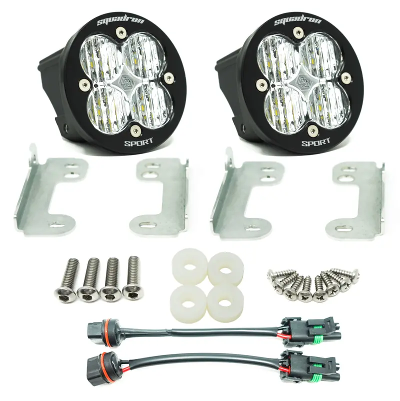 Baja Designs Squadron-R Pro/Sport Fog Pocket Led Kit For 2018–2024 Jeep Wrangler Jl And Gladiator Jt Sahara Models 1