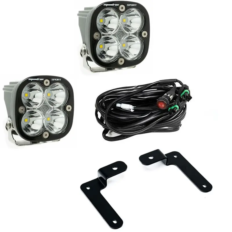 Baja Designs Squadron Sport & Pro A-Pillar Led Light Kit For 2018–2024 Jeep Wrangler Jl And Gladiator Jt 1