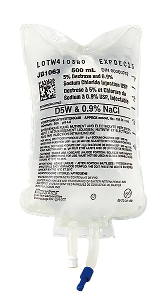 Baxter Dextrose 5% / Sodium Chloride 0.9% Iv Solution — Sterile, Ready-To-Use 1