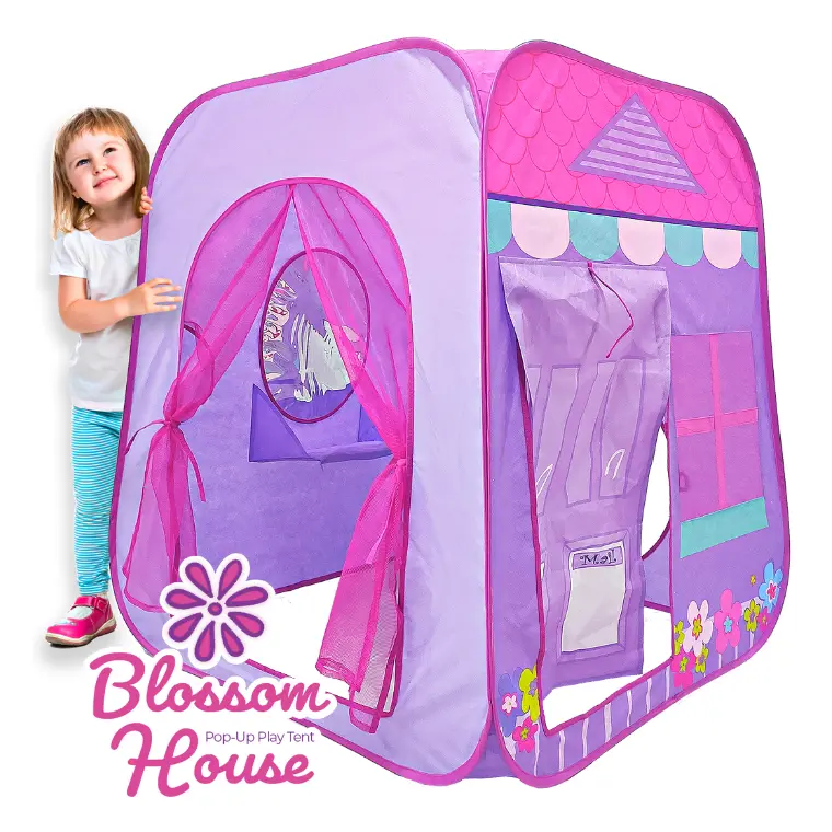 Blossom House Indoor-Outdoor Play Tent And Connectable Tunnel 3