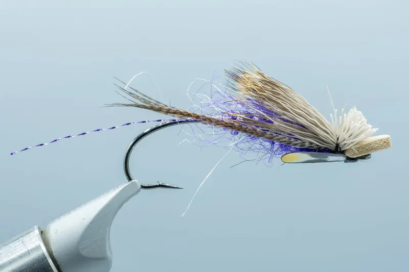 Brett'S Klamath Skater Purple Dry Fly #5 1