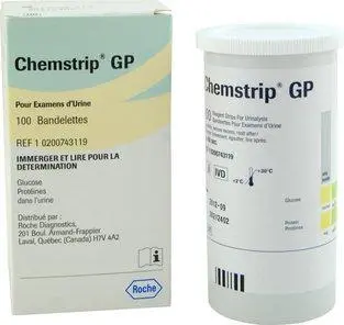 Chemstrip Gp Urine Test Strips – Glucose And Protein Detection 1