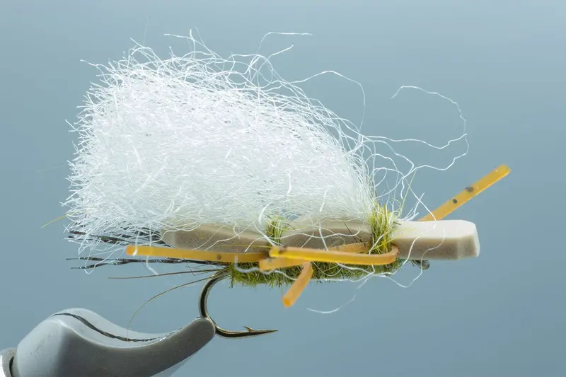Chubby Chernobyl Dry Fly – Olive Variant, #10 Hook Size 1