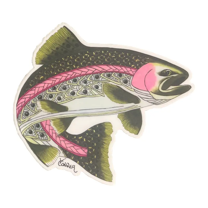 Conner Art Studio Celtic Trout Cut-Out Decal 1