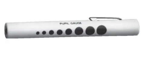 Disposable Led Penlight With Integrated Pupil Gauge For Clinical Exams 1