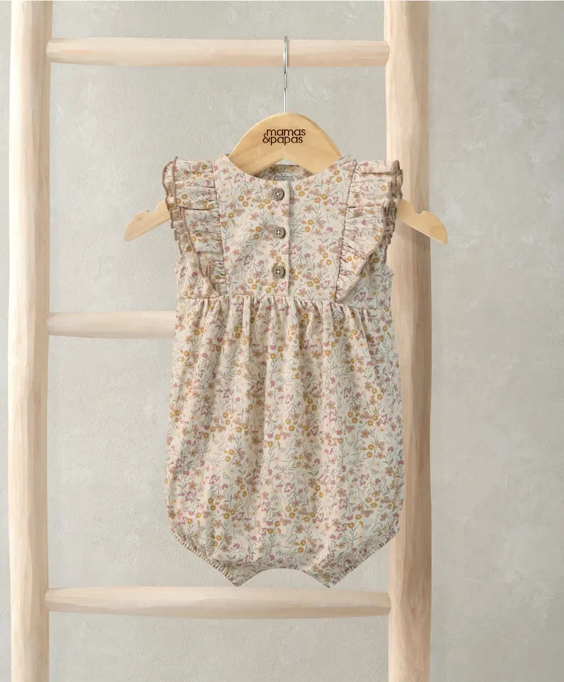Ditsy Floral Shortie Romper For Newborns 1