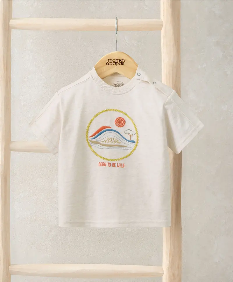 Embroidered Graphic T-Shirt For Children 1