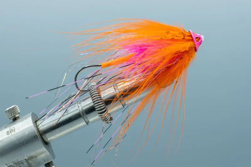 Farmer'S Sure Shot Hook – Orange And Pink Blend With Pink Head 1