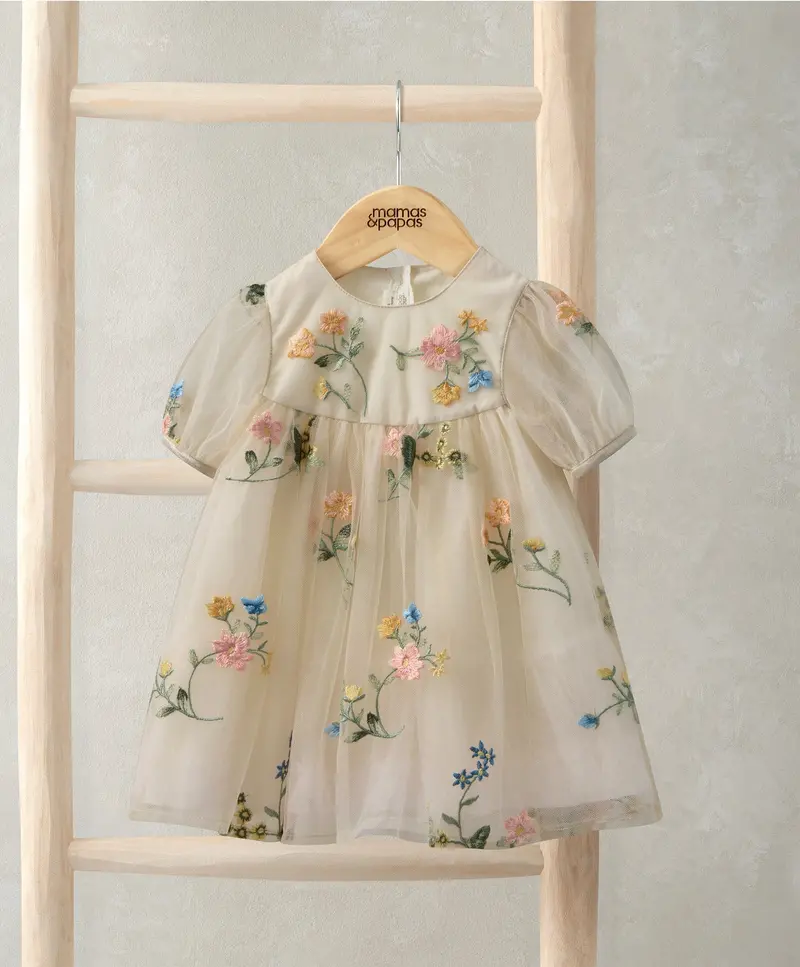 Floral Sheer Mesh Summer Dress 1