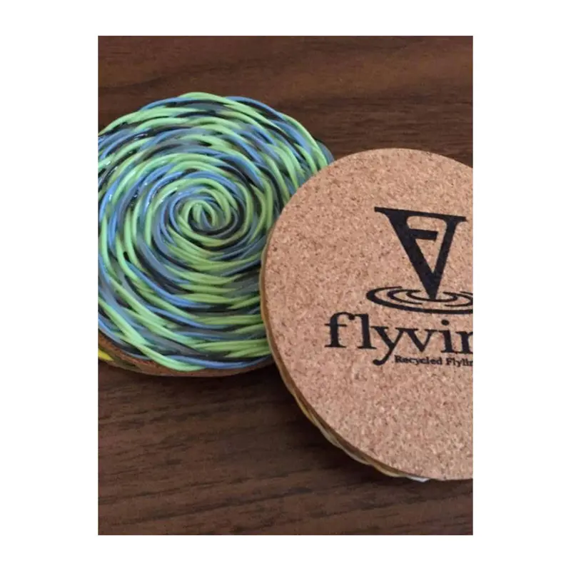 Flyvines Coaster Set – 4-Piece Premium Cork Coasters 1