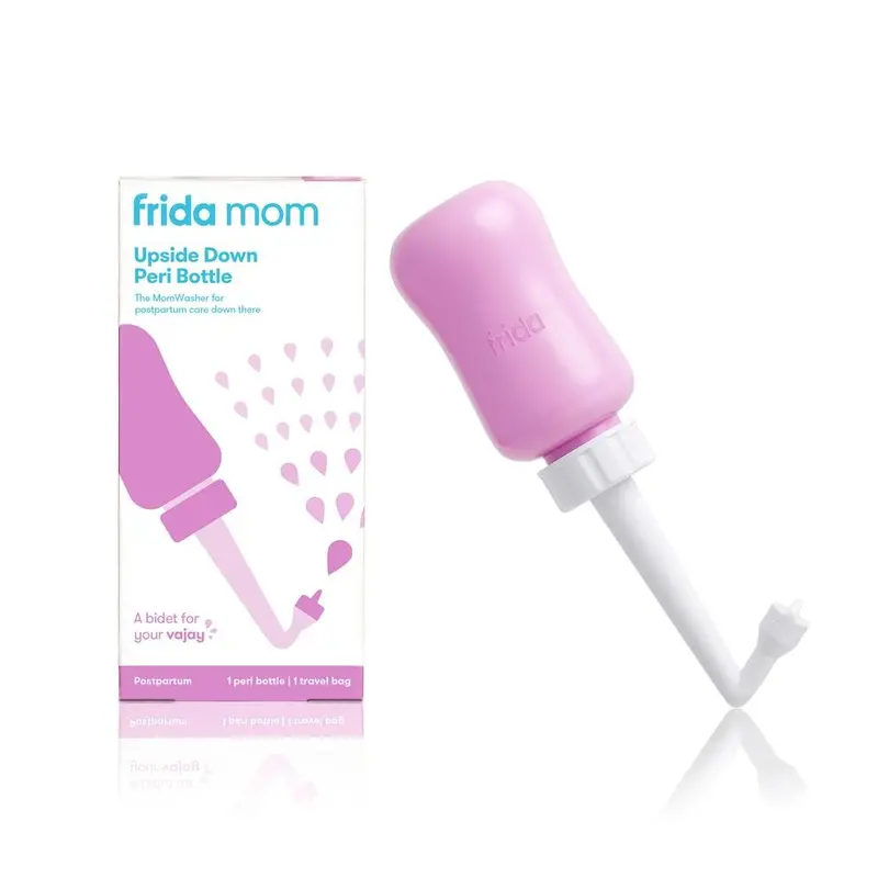Frida Mom Upside Down Peri Bottle – Ergonomic Postpartum Cleansing Spray Bottle 1