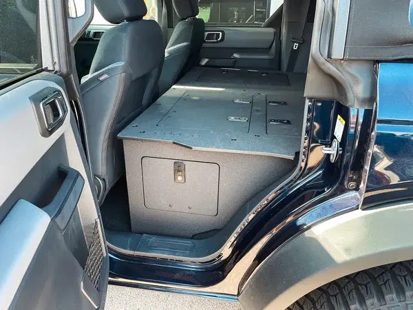 Goose Gear Ford Bronco 4-Door (2021+) Second-Row Seat Delete Plate System — Standard Height 1