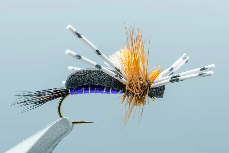Holo Humpy Purple Dry Fly – #14 1