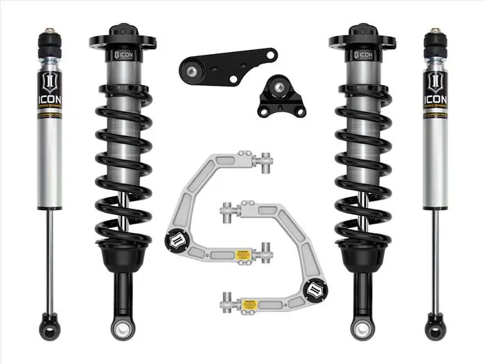 Icon Stage 2 Tacoma Suspension Kit (2024+) – 1.25–3" Lift With Billet Upper Control Arms 1