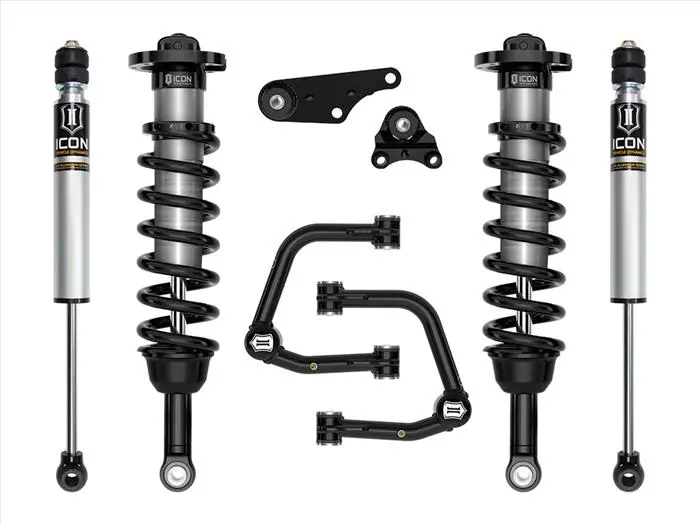 Icon Stage 2 Tacoma Suspension Kit (2024+) – 1.25–3" Lift With Tubular Upper Control Arms 1