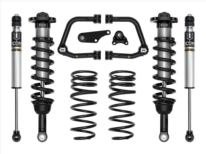 Icon Stage 2 Tacoma Suspension System (2024+) – 1.25–3" Lift With Tubular Ucas & Triple-Rate Rear Springs 1