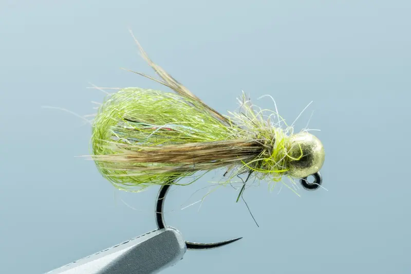 Jiggy Caddis Pupa Olive Nymph Size 16 1