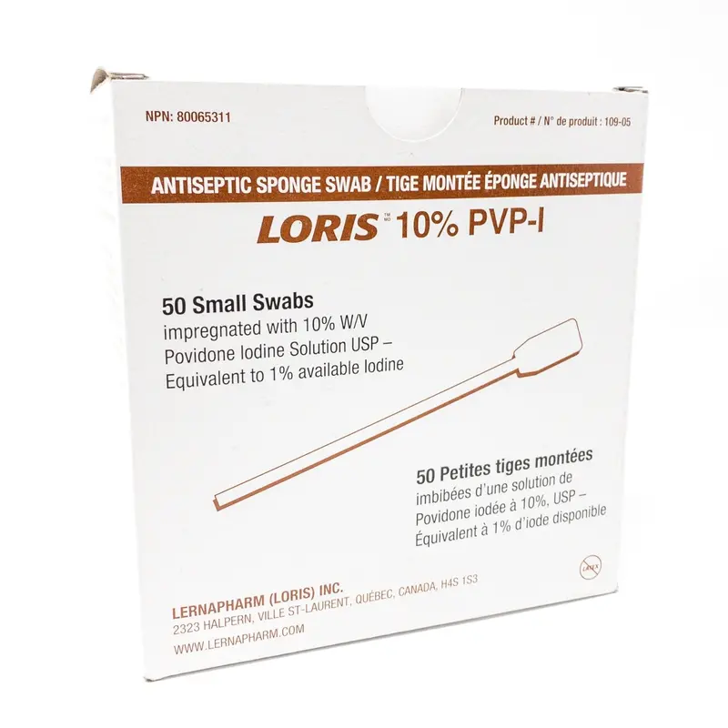 Loris 10% Povidone-Iodine Swabsticks – Pre-Moistened Antiseptic Applicators 3
