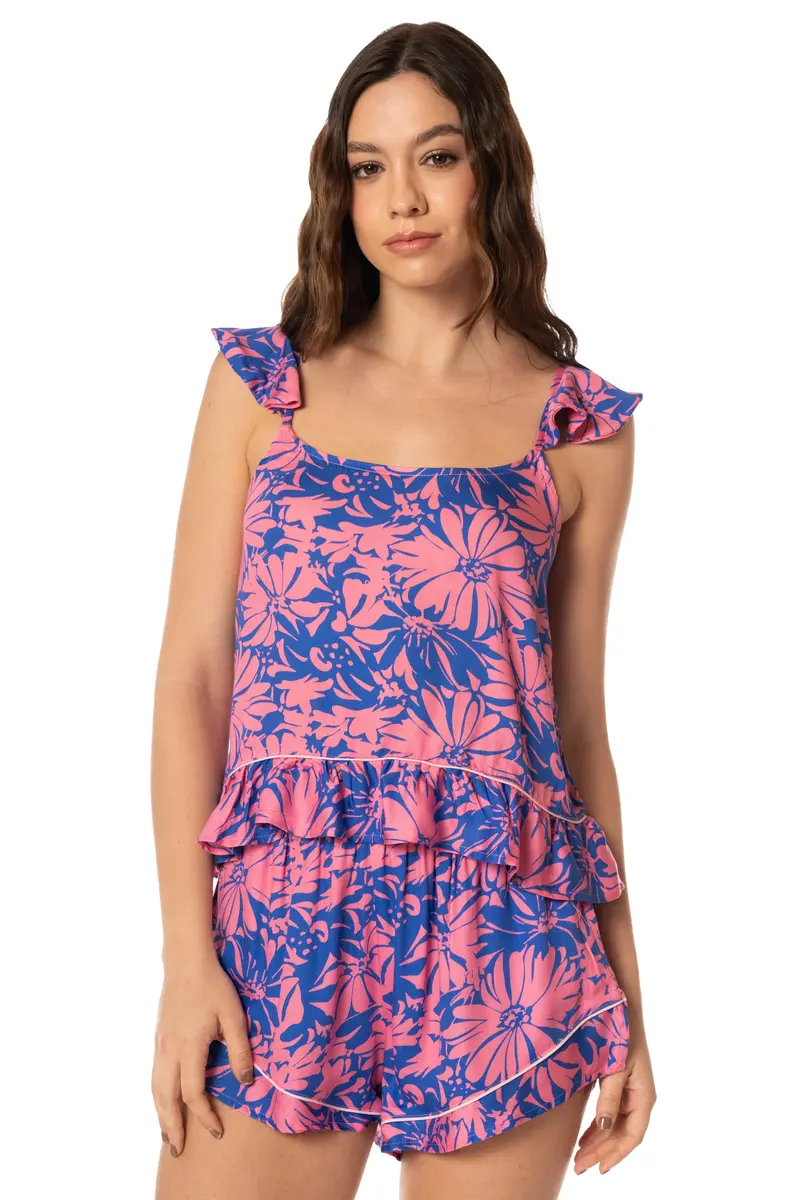 Maaji Blue Serenity Short-Sleeve Coordinated Outfit 1
