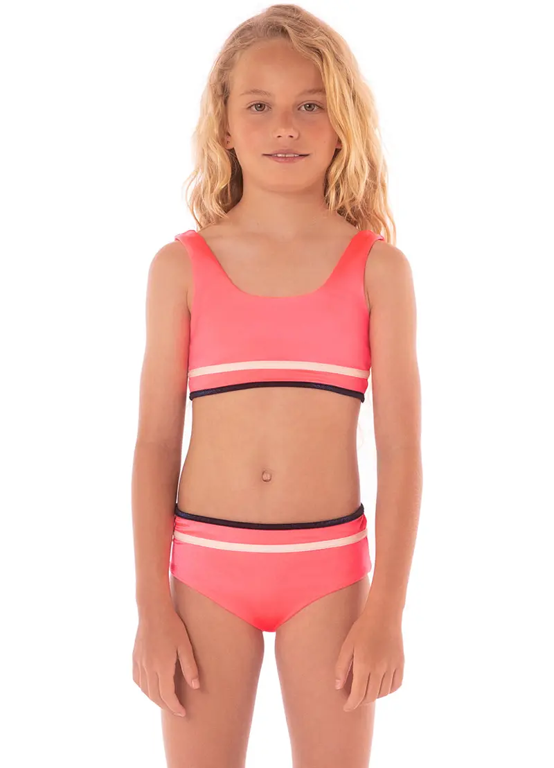 Maaji Cerise Retro Girls’ Two-Piece Swim Set 1