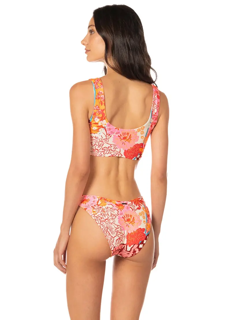 Maaji Cosmic Tropic Splendour Bikini Bottom – Regular-Rise Thin-Side Design 1