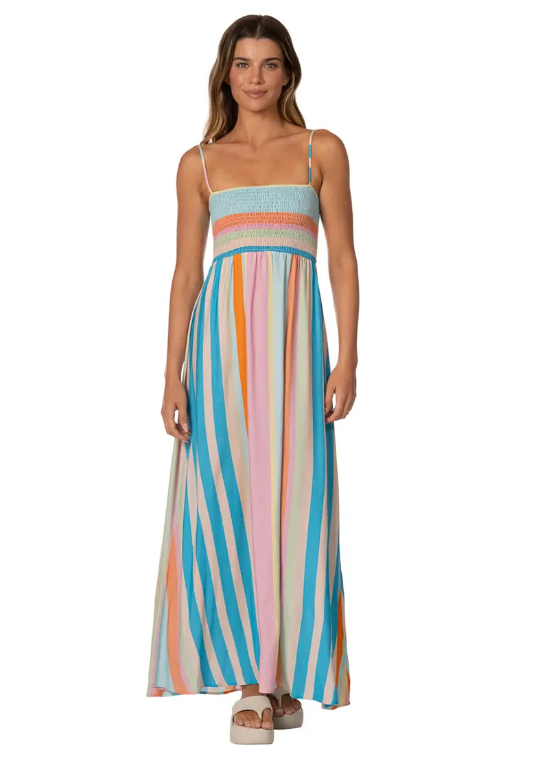 Maaji Deep Sea Lines Ailany Maxi Dress – Elegant Long Sleeve Style 1