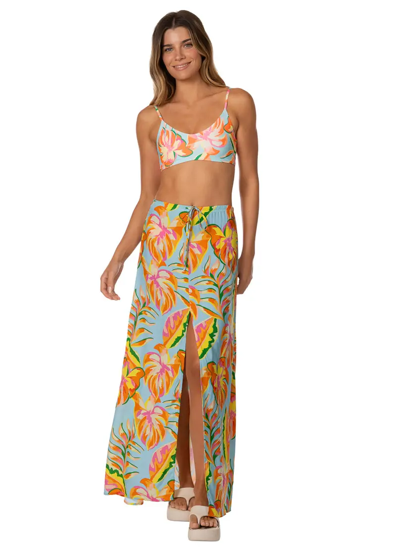 Maaji Fiesta Bloom Gazelle High-Waisted Maxi Skirt 1