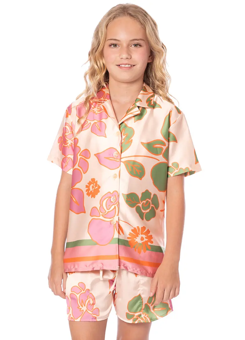 Maaji Floating Blooms Little Noise Shirt – Girls’ Comfort Fit 1