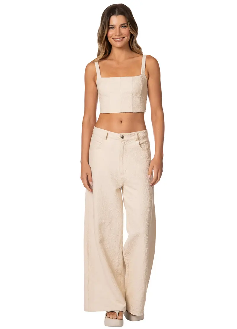 Maaji Ivory Emboss Colette Lounge Pants 1