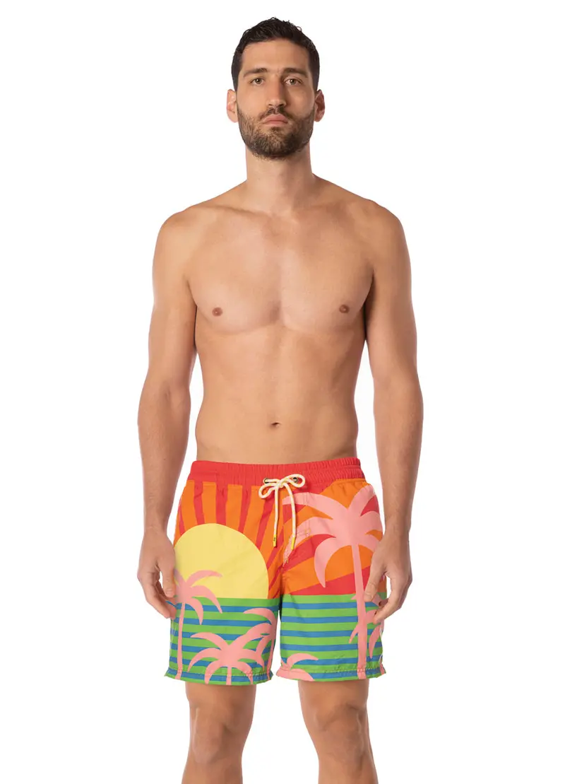 Maaji Jungle Sway Sailor-Style Athletic Shorts 1