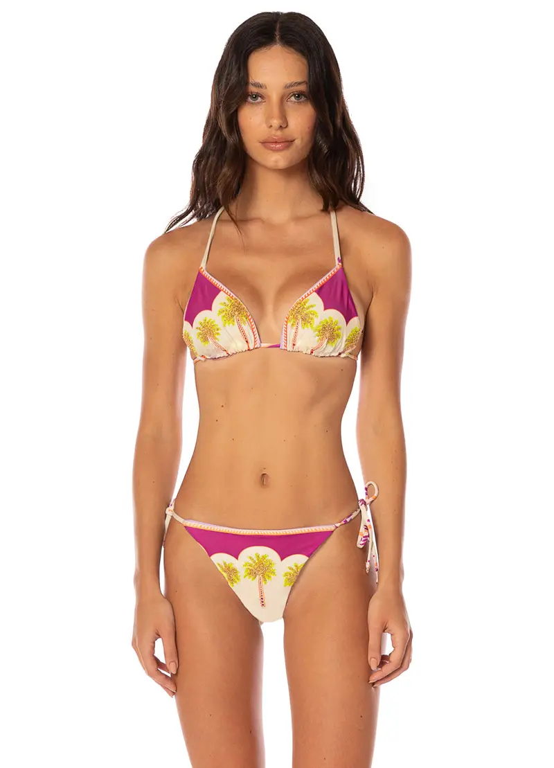 Maaji Moroccan Palm Adjustable Triangle Bikini Top 1
