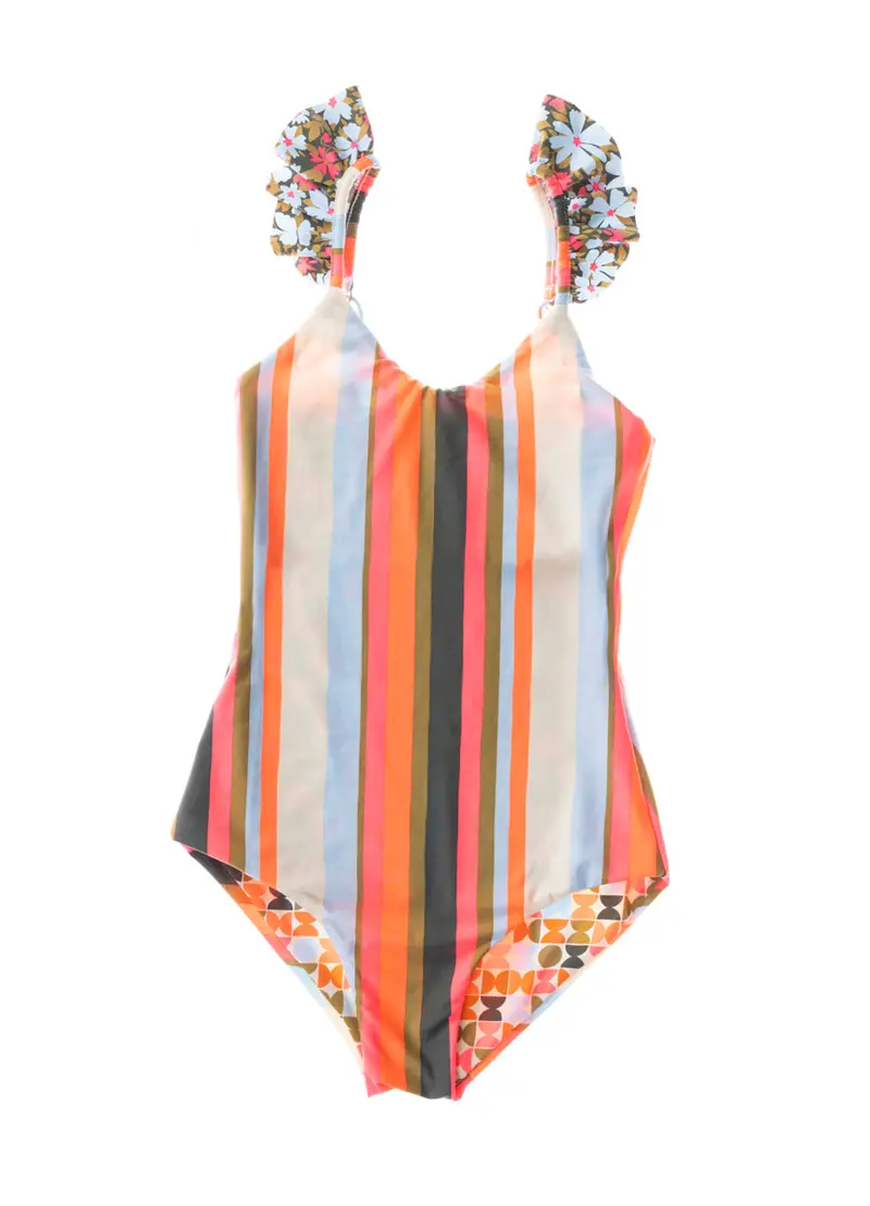 Maaji Multistripe Eternity Girls’ One-Piece Swimsuit 1