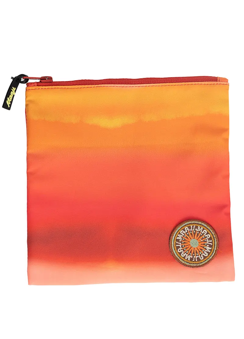 Maaji Orange Sunrise Melrose Pouch – Small Functional Pocket Accessory 1