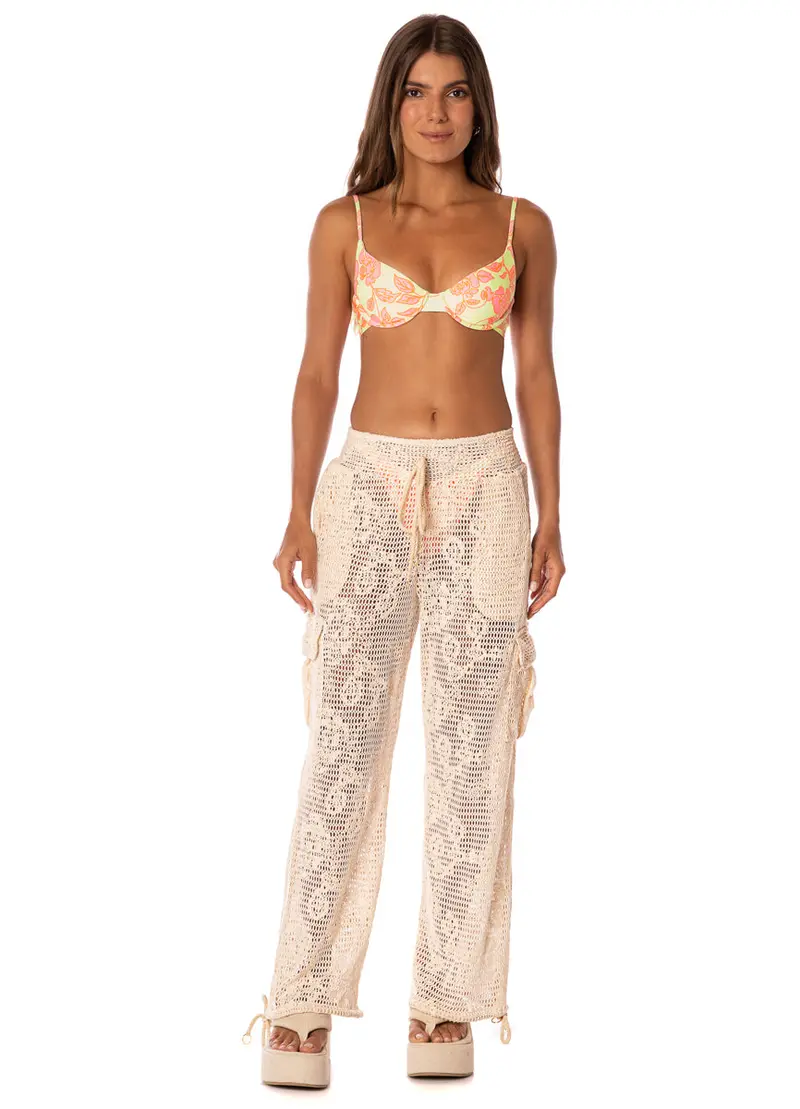 Maaji Rose Heaven Elodie Wide-Leg Linen Pants 1