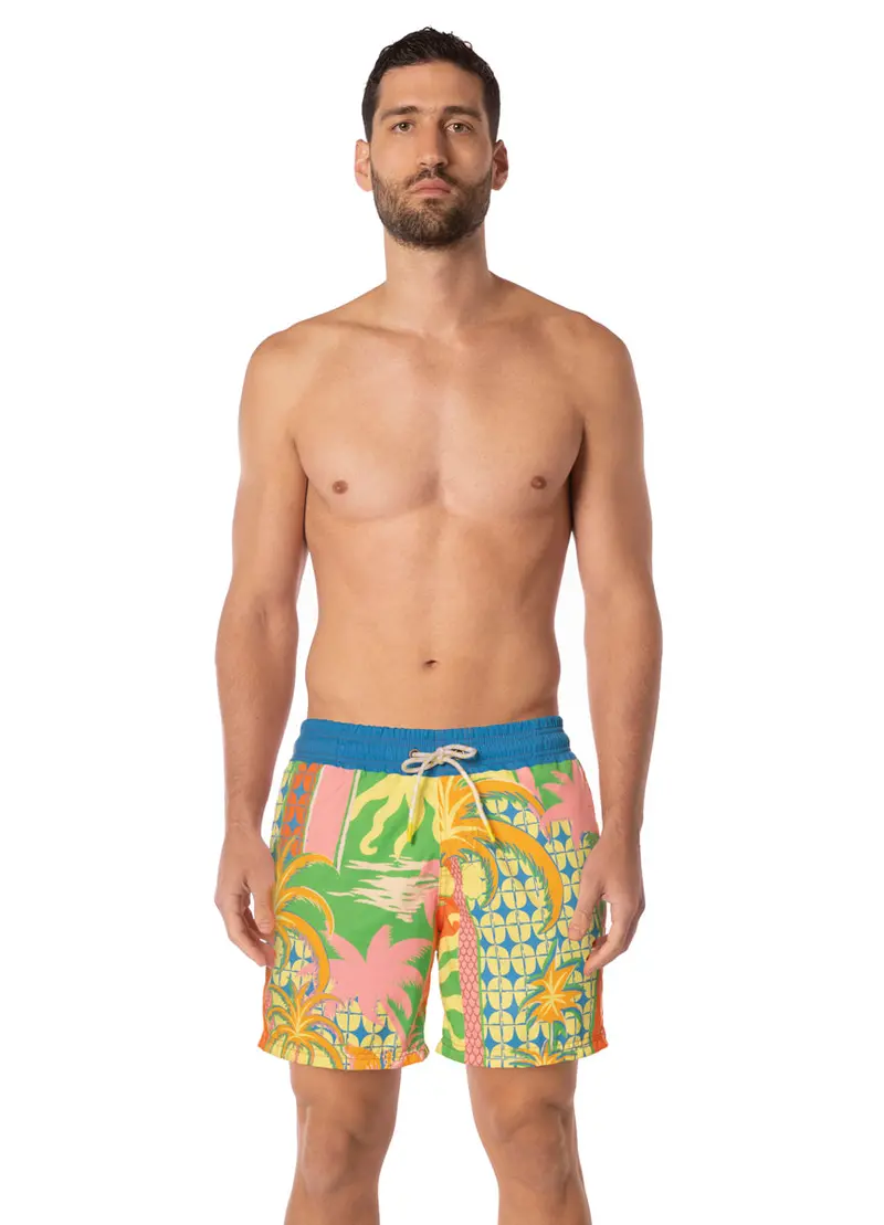 Maaji Sun Flicker Sailor-Style Sporty Shorts 1