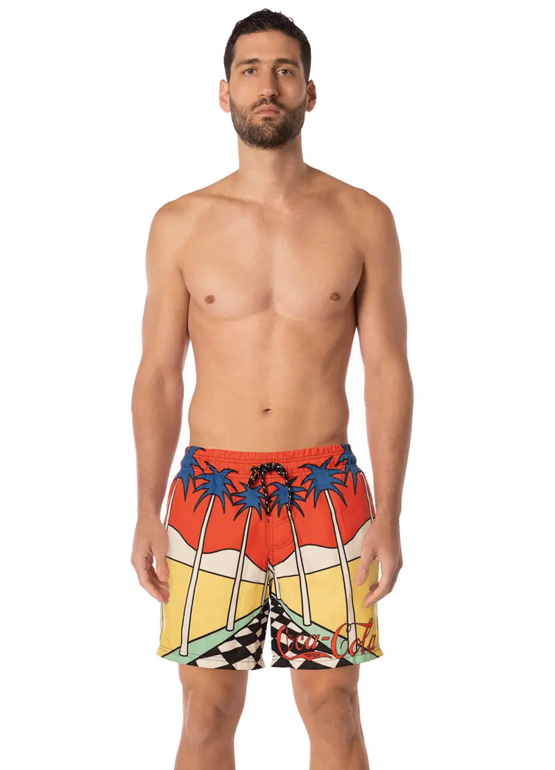 Maaji Sunset Fizz Sailor-Style Athletic Shorts 1