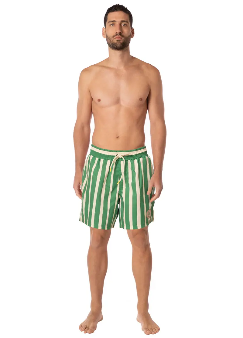 Maaji Zesty Wave Print Sailor-Style Sport Shorts 1