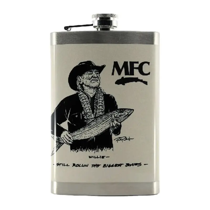 Mfc Hip Flask Featuring Puckett'S Willie Bone Design 1