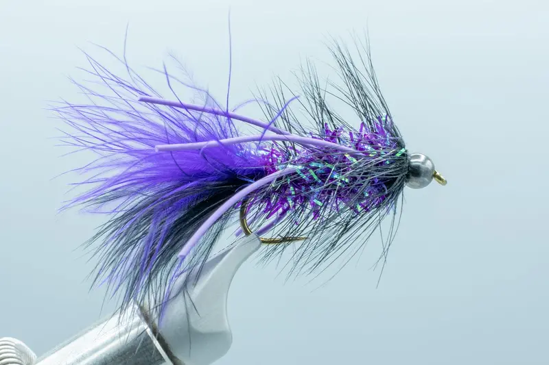 Midnight Bugger Streamer – Black & Purple, Size #6 1