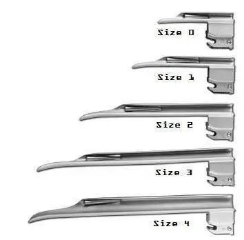 Miller Straight Laryngoscope Blades – Conventional Design 1