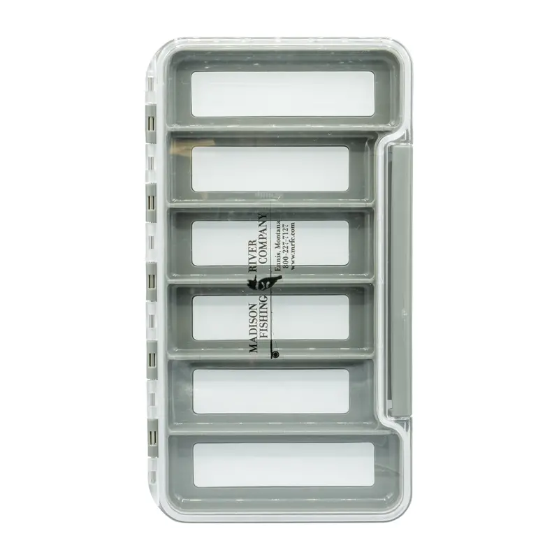 Mrfc Clear Waterproof Fly Box – 6 Magnetic Compartments, Thin Profile 1