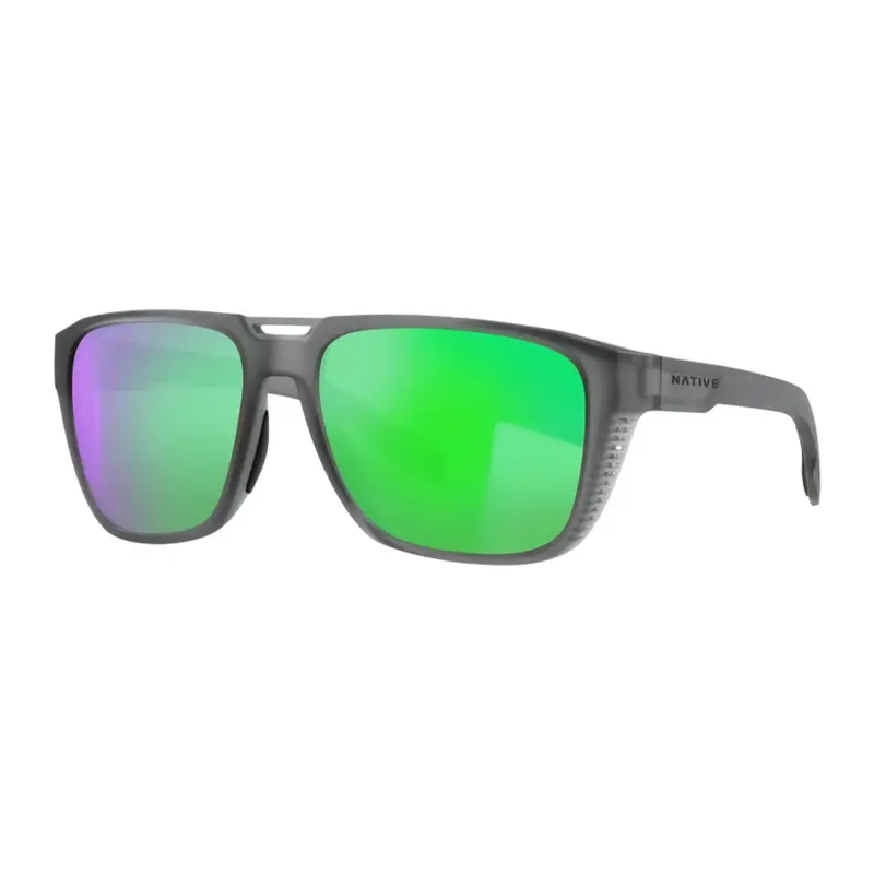 Native Mammoth Polarized Sunglasses – Smoke Lens, Crystal Green Mirror 1
