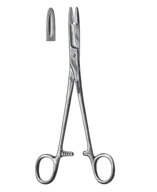 Olsen-Hegar Needle Holder – 6.25-Inch Reusable Combined Needle Driver & Scissor 1