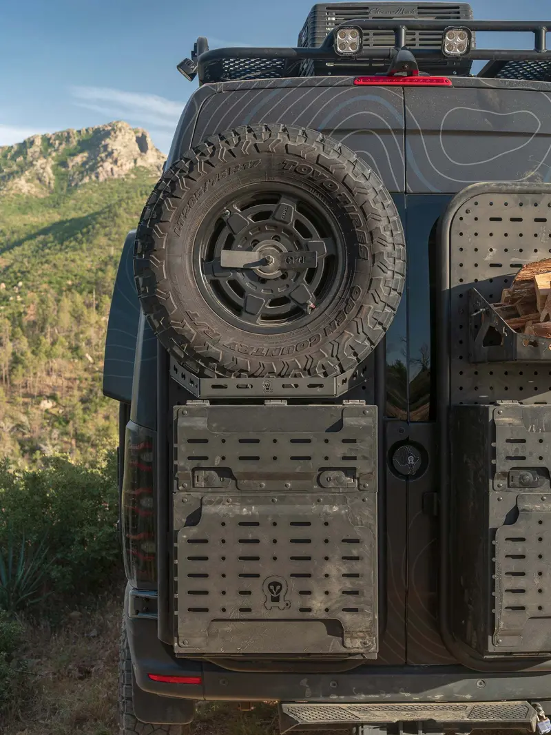 Owl B2 Flex Rear Door Carrier — Left-Side (Driver) Mount — For 2019+ Mercedes Sprinter Passenger Vans 1